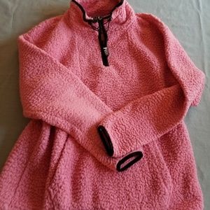 Victoria's Secret Pink teddy fleece quarter zip M
